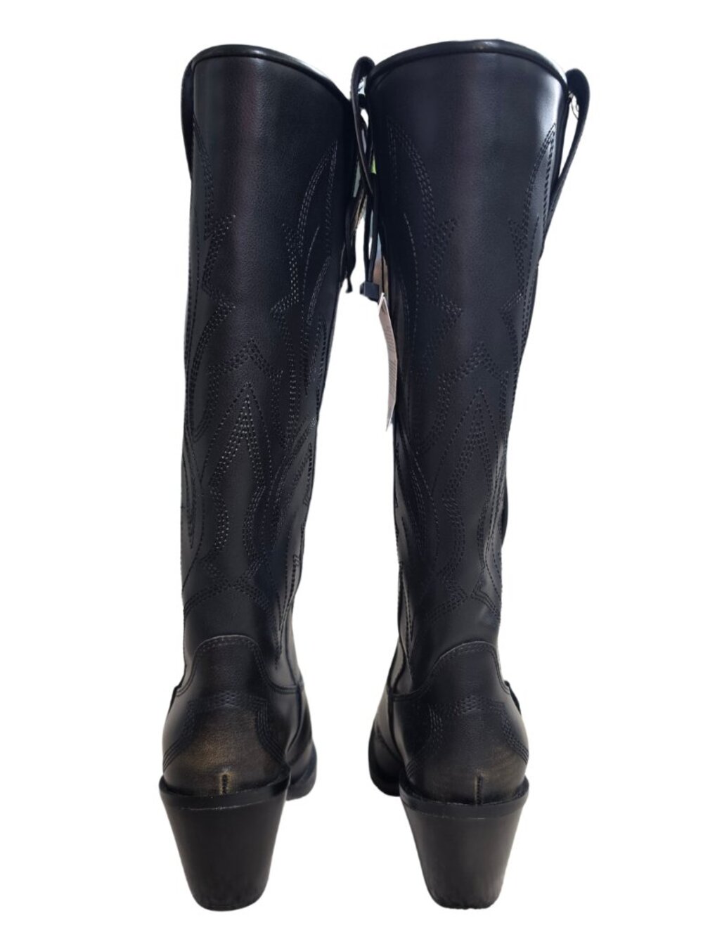 NWT ZARA Black Embroidered Western Cowboy Boots – Size 6.5 (US) / 37 (EU) - Picture 10 of 10